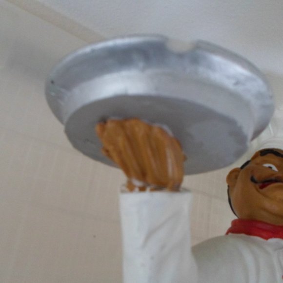 Chef with Silver Platters Sculpture - Picture 7 of 11